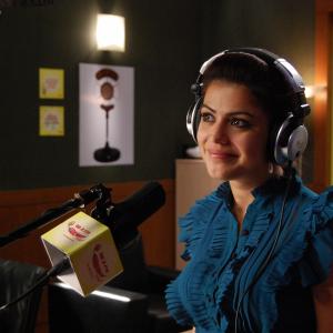 Film Radio  Love on Air Shenaz during the picturisation of Radio Station sequence