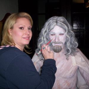 Makeup for the role of Marble Jesus in Untitled Puppet Project