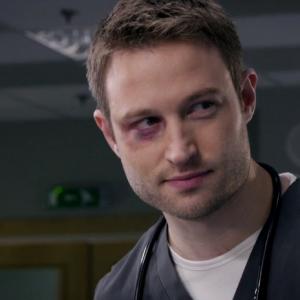 Playing Cal in BBC's Casualty 2015