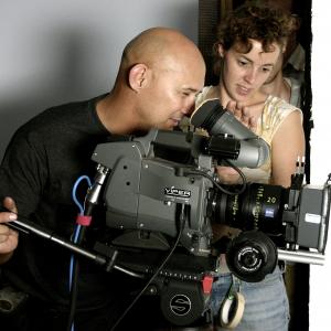 Robert M Berger shooting Uncompressed with Viper HD camera voor Short fiction movieMorgana
