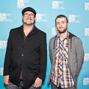 Stefan Radanovich left and Aaron McCann right at the 2013 Sydney Film Festival