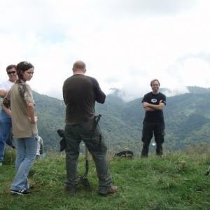 On the top of the Smoky Mountains in North Carolina, directing Adventure Chefs