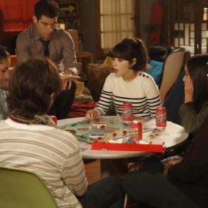 Still of Zooey Deschanel Max Greenfield Jasmine Di Angelo and Jinny Chung in New Girl 2011
