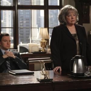 Still of Kathy Bates and Nate Corddry in Harrys Law 2011