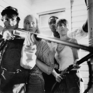 Still of William Butler, Katie Finneran, Patricia Tallman and Tony Todd in Night of the Living Dead (1990)