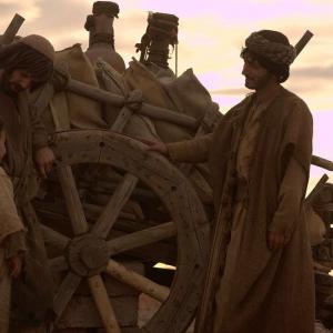 Waleed Elgadi as Saul in Killing Jesus with Yousef Sweid and Zoubair Abou Alfadel