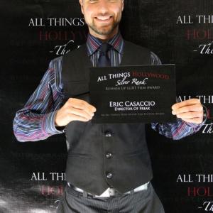 Eric Casaccio at the All Things Hollywood Film Festival representing 
