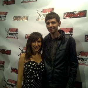 Tarah Consoli and DJ Qualls at the Running Mates Premiere in Los Angeles