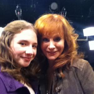 Courtney and her Working Class 'step mom' Reba on set