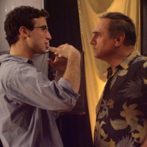 Jamie Duneier (writer/director) coaching Tony Lo Bianco (The French Connection) on the set of 