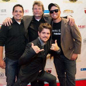Shaun Piccinino Vernon G Wells and friends on the red carpet at the world premier for The Lackey at the 2012 AOF festival