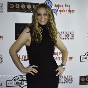 Summer Moore at the premiere of The Warning