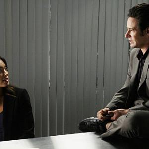 Still of Rob Morrow and Aya Sumika in Numb3rs (2005)