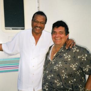 Mr Hagerty on set with the illustrious Billy Dee Williams