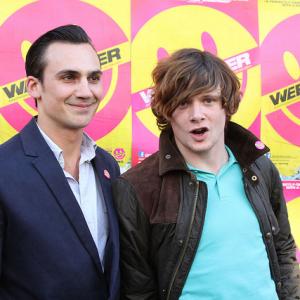 Henry Lloyd-Hughes and Jack O'Connell at the Weekender Premiere @ EIFF 2011.