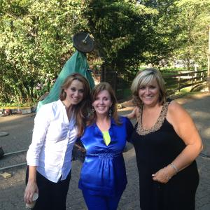 Sandra Montgomery, Lucie Guest, Ronda Rich on the set of THE TOWN THAT CAME A-COURTIN' 2013