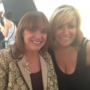 Sandra Montgomery Valerie Harper on the set of THE TOWN THAT CAME ACOURTIN 2013