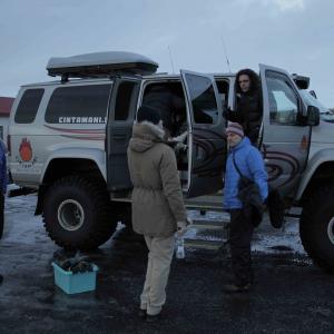taking Superjeep from Gullfoss to shoot on Langjkull glacier Iceland