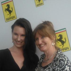 Jacqueline Johnson, Ferrari Representative with her mother, Vicki Johnson at the 