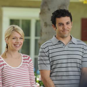 Still of Fred Savage and Mary Elizabeth Ellis in The Grinder 2015