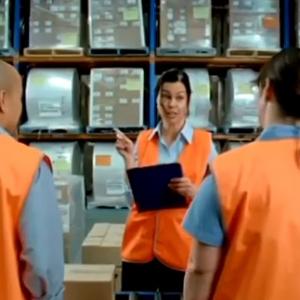 Katherine Hynes plays factory manager Kelly in national comedy spot for Seek More at wwwkatherinehynescom