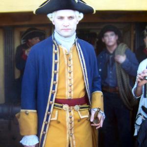 As Lieutenant Greitzer on the set of Pirates of the Caribbean At Worlds End 2007