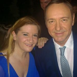 with Kevin Spacey at the Emmy Performers Peer Group event