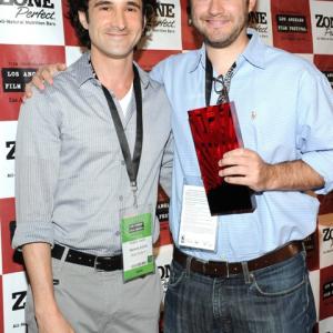 Steven Klein and J. Clay Tweel after win at LAFF