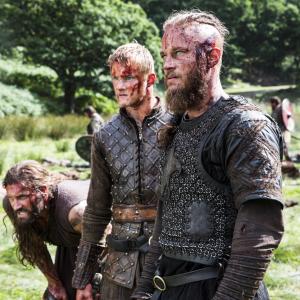 Still of Travis Fimmel Alexander Ludwig and Clive Standen in Vikings 2013