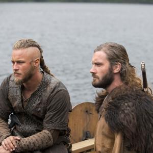 Still of Travis Fimmel and Clive Standen in Vikings Burial of the Dead 2013