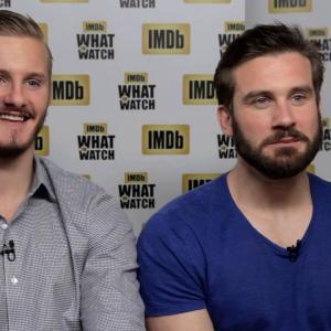 Still of Alexander Ludwig and Clive Standen in IMDb: What to Watch (2013)