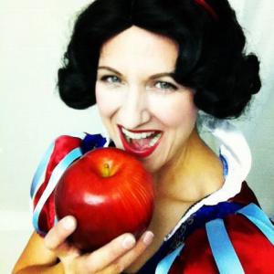 As Snow White, entertaining 975 kids for Halloween, 2012.