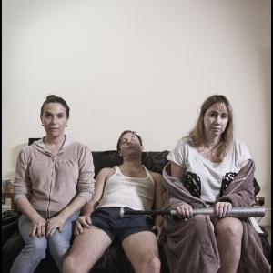 Juliet Cowan, Andrew Maxwell and Tiff Stevenson, cast of short film Dale Court