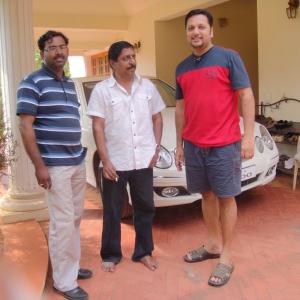 With Actor Srinivasan and Sandeep