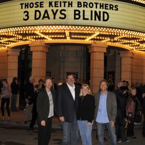 Stephen J Ross theatre Warner Brothers 3 Days Blind premiere LR Director Clete Keith EPs Arthur Bergel Susan Fowler Producer Christopher Keith