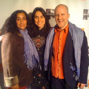 Geeta Gandbhir, Julia Bacha and Sandi Dubowski at the Witness Gala