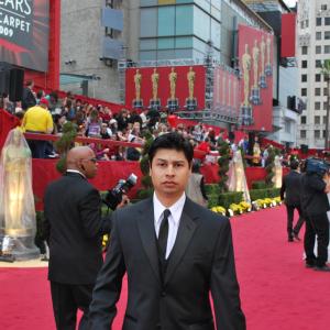 Paul Cruz attending and hosting a Red Carpet Preshow at the 2009 Academy Awards