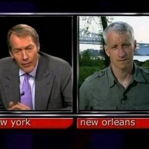 Still of Anderson Cooper and Charlie Rose in Charlie Rose 1991