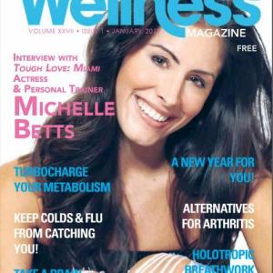 Fitness Trainer and Expert Michelle Betts on the cover of Tampa Bay Wellness magazine January 2012