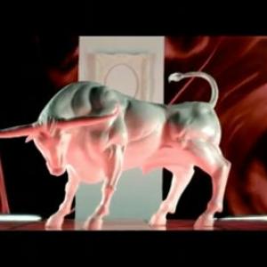 Fibreglass Bull for Music Video  Without You by Empire of the Sun 2010