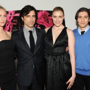 Mickey Sumner, Noah Baumbach, Greta Gerwig, and Michael Zegen at the NYC premiere of 