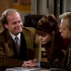Still of Kelsey Grammer David Hyde Pierce and Jane Leeves in Frasier 1993