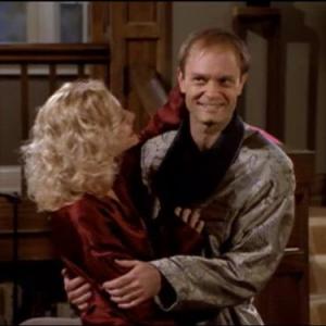 Still of David Hyde Pierce and Jessica Cauffiel in Frasier 1993