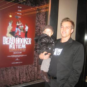 Dead Hooker in The Trunk premier with son Caden