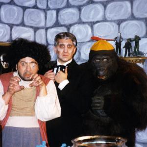Chuck Williams Igor Daniel Roebuck Dr Shocker and Bob Burns Kogar from HalloweenThe Happy Haunting of America