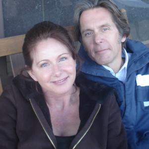 Gary Cole & Debra Sullivan on the set of Conspiracy
