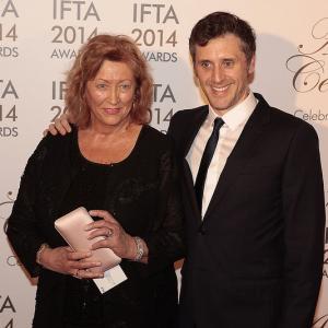 Nominated for Best Supporting Actor,Irish Film & Television Awards 2014. With Mum !!