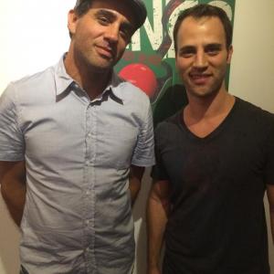 Bobby Cannavale and Neil Holland postshow at Knife Edge Productions FAULT LINES by Stephen Belber