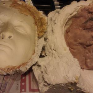Mold I mad of John Kelleys head for VIOLENT NEW BREED in the old school way The actual head we used that was shot turned out great It was hallow  packed with brains