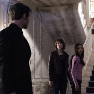 Still of Daniel Gillies Lauren Cohan and Nina Dobrev in Vampyro dienorasciai 2009